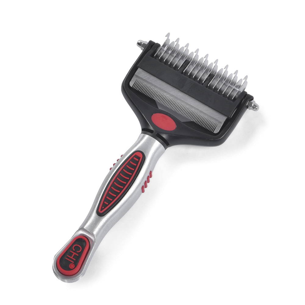 CHI for Dogs gentle detangling action reducing pulling during brushing