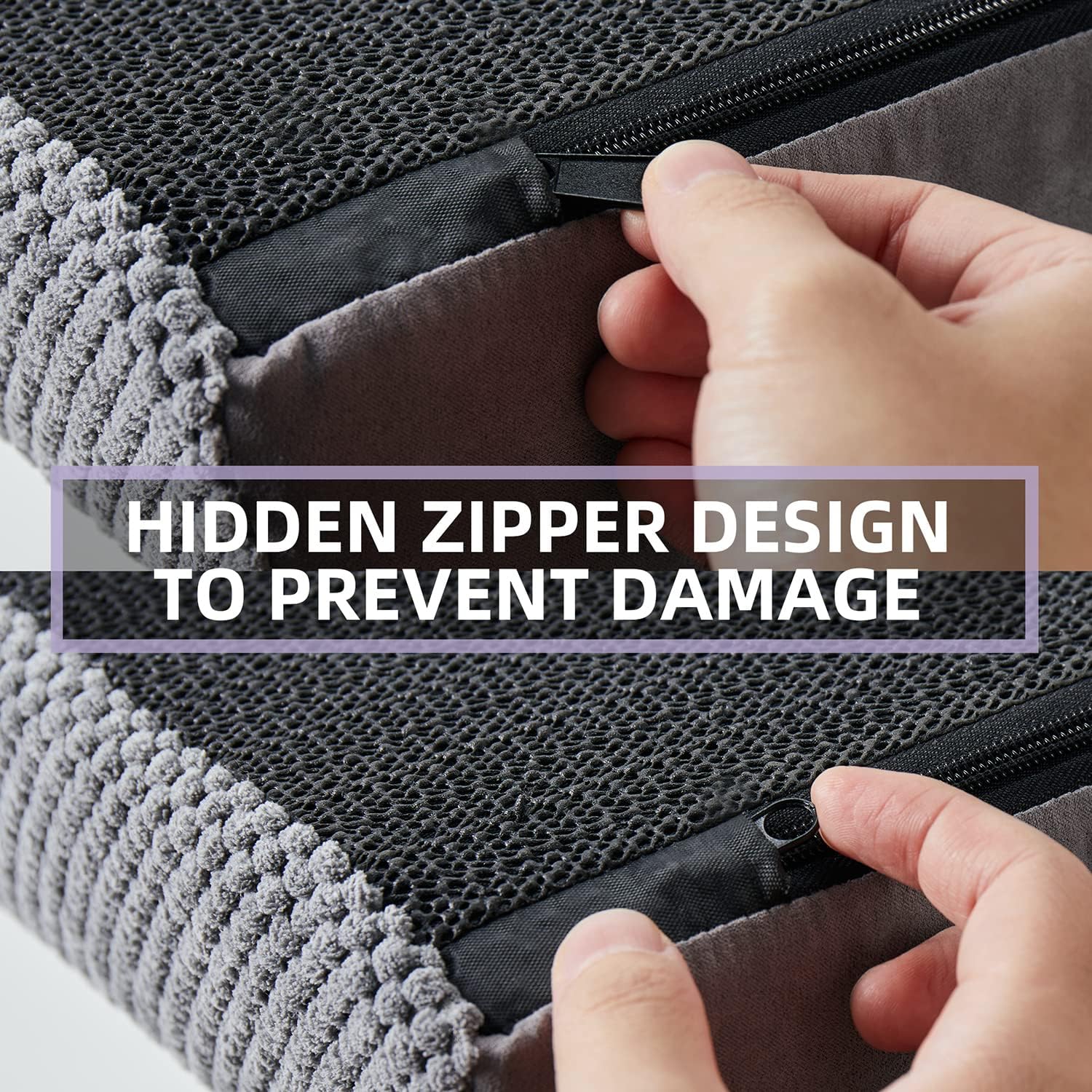 Chic Threads dog stairs three-step structure enables gentle height transition for small dogs.