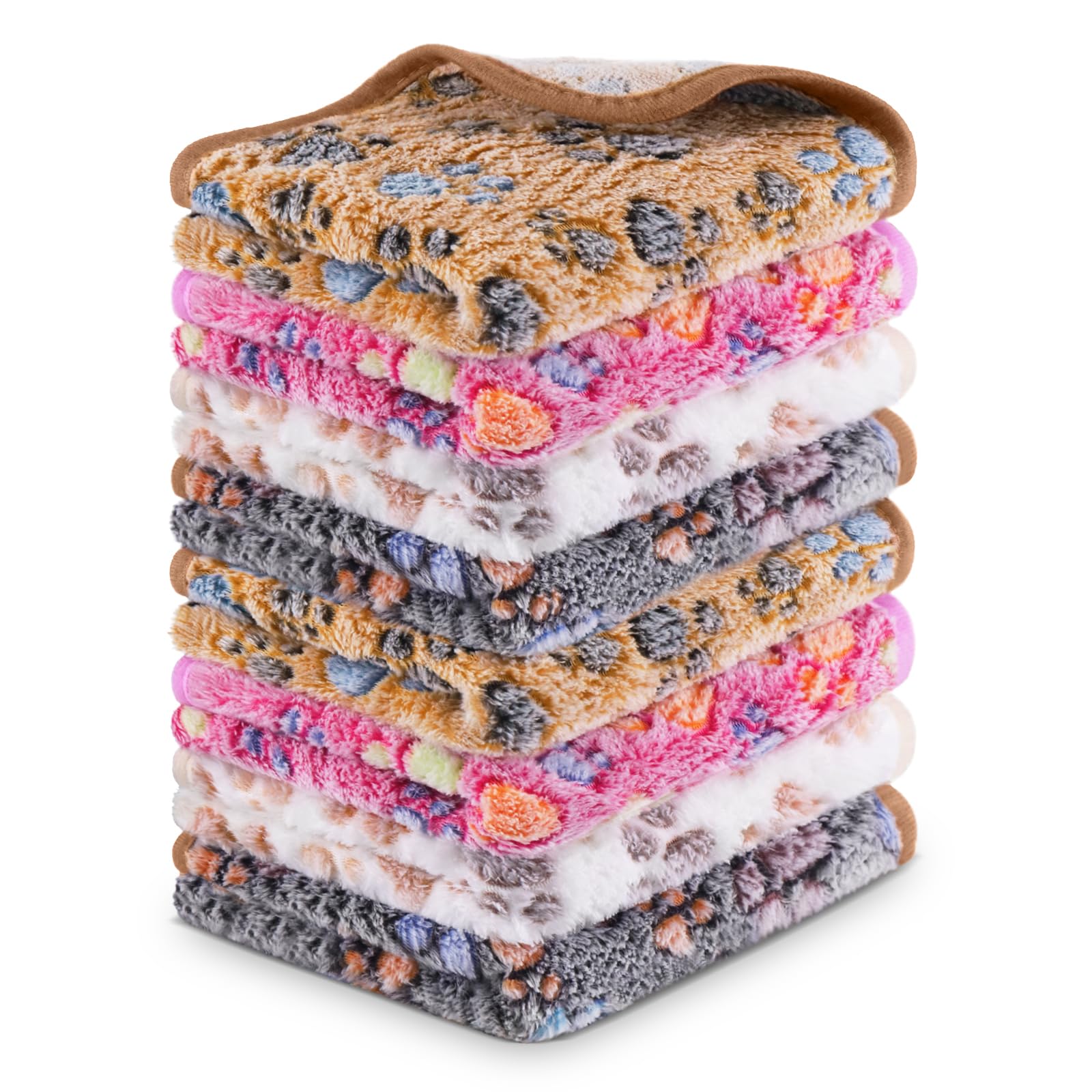 CHICAUP 8-pack guinea pig blankets in varied colors for cozy rest