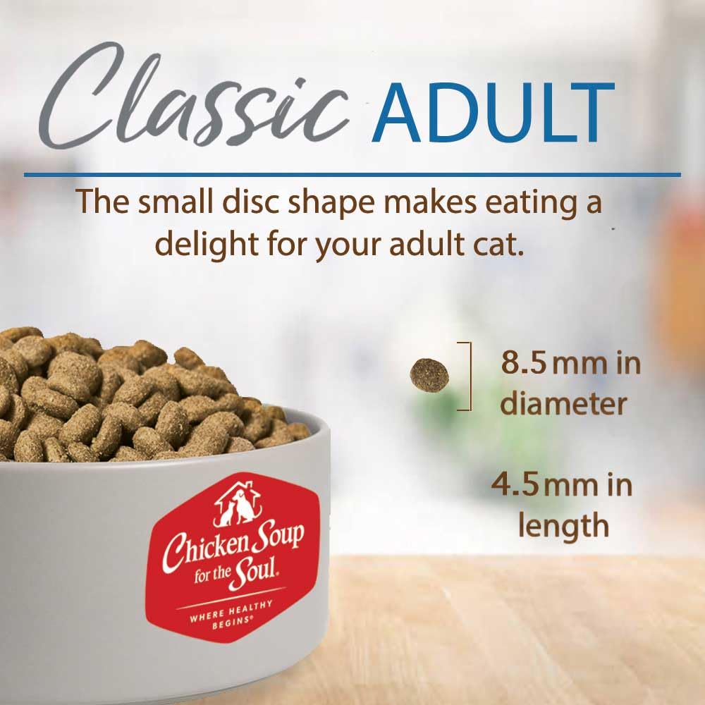 Chicory root prebiotic fiber in Chicken Soup for the Soul cat food