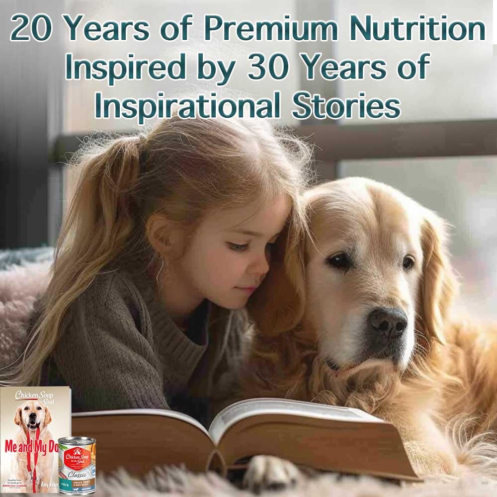 Chicken Soup for the Soul Mature Wet Dog Food made-in-usa-packaging, emphasizing USA-made quality and care.