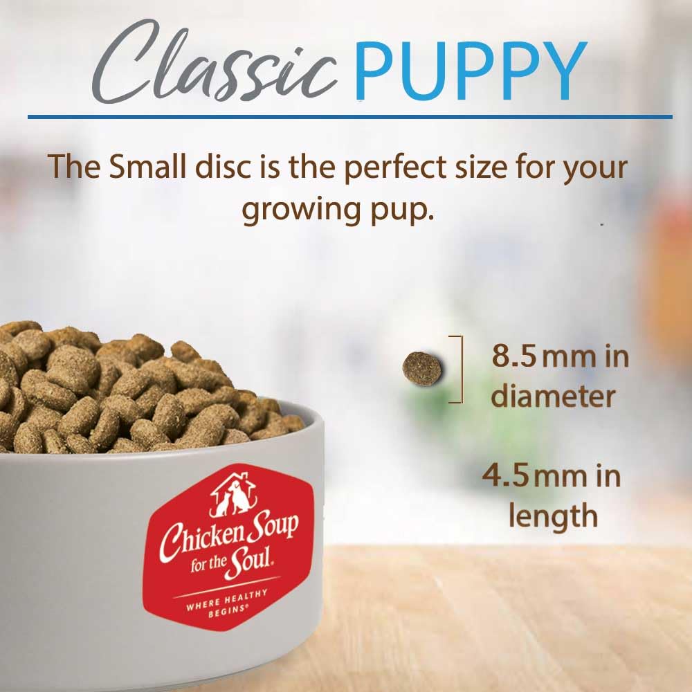 DHA from salmon oil supports brain development and healthy vision in puppies.