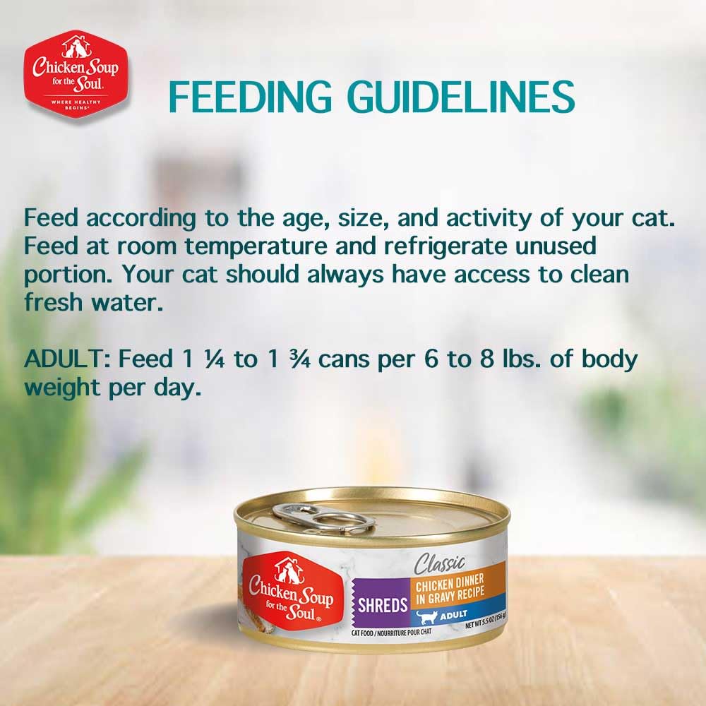 Chicken Soup for the Soul can features Omega-3 and Omega-6 support.