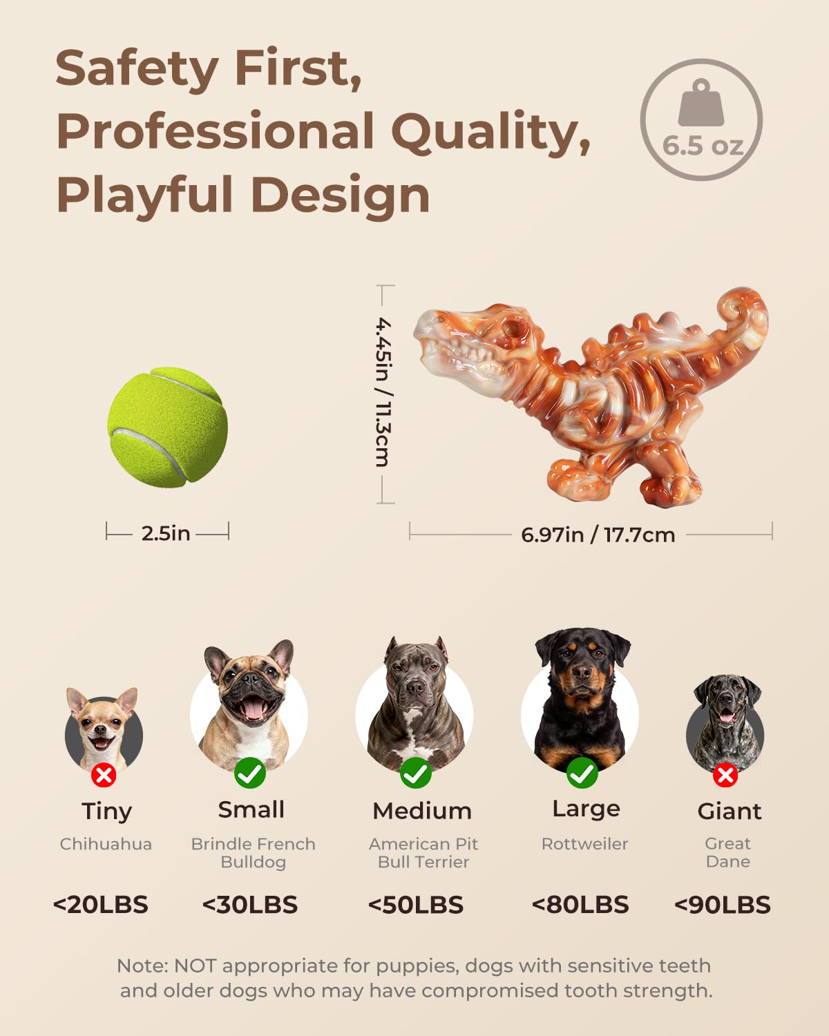 ChienBox heavy-duty chew toy suited for large, enthusiastic chewers