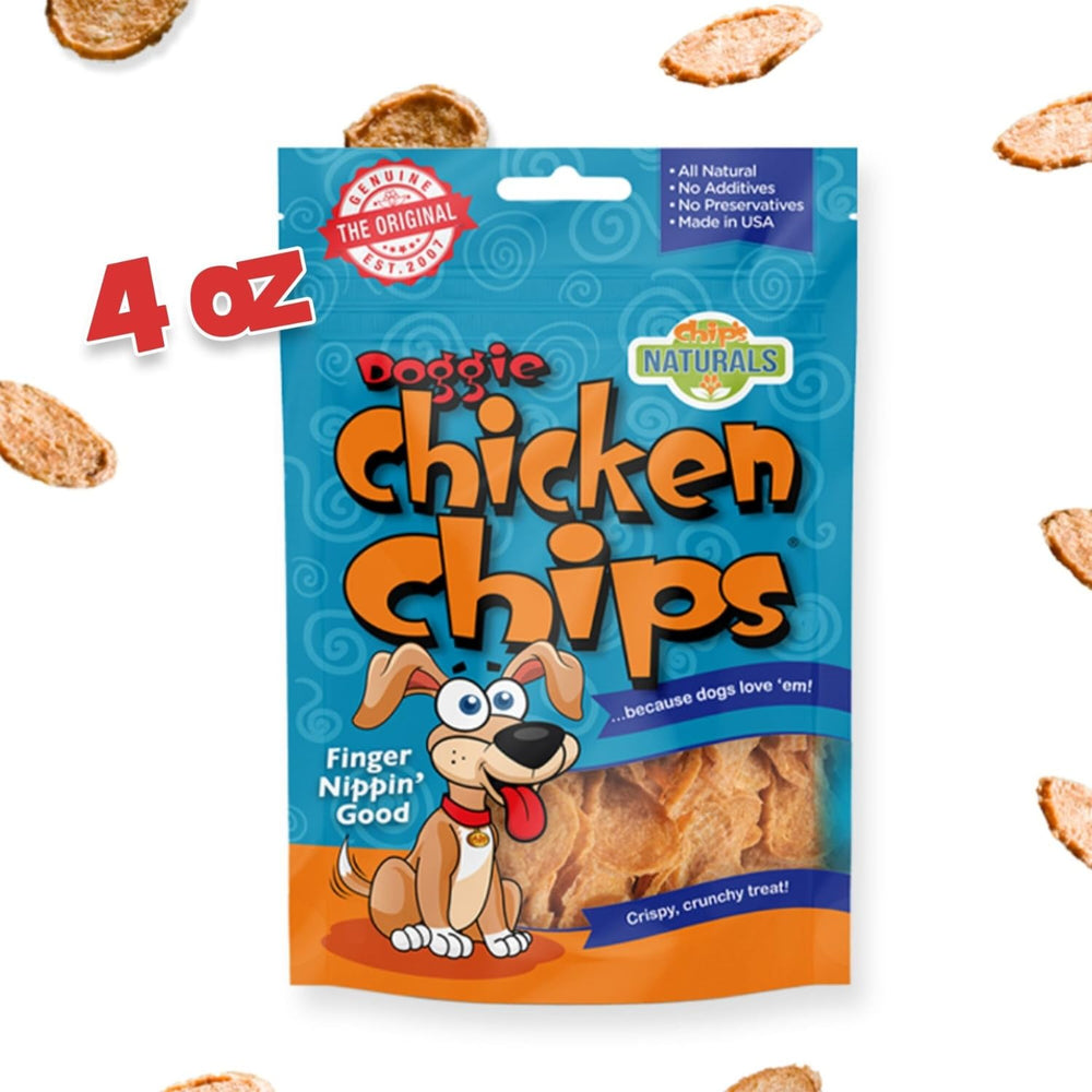 Chip's Naturals Doggie Chicken Chips grain-free gluten-free treat option.