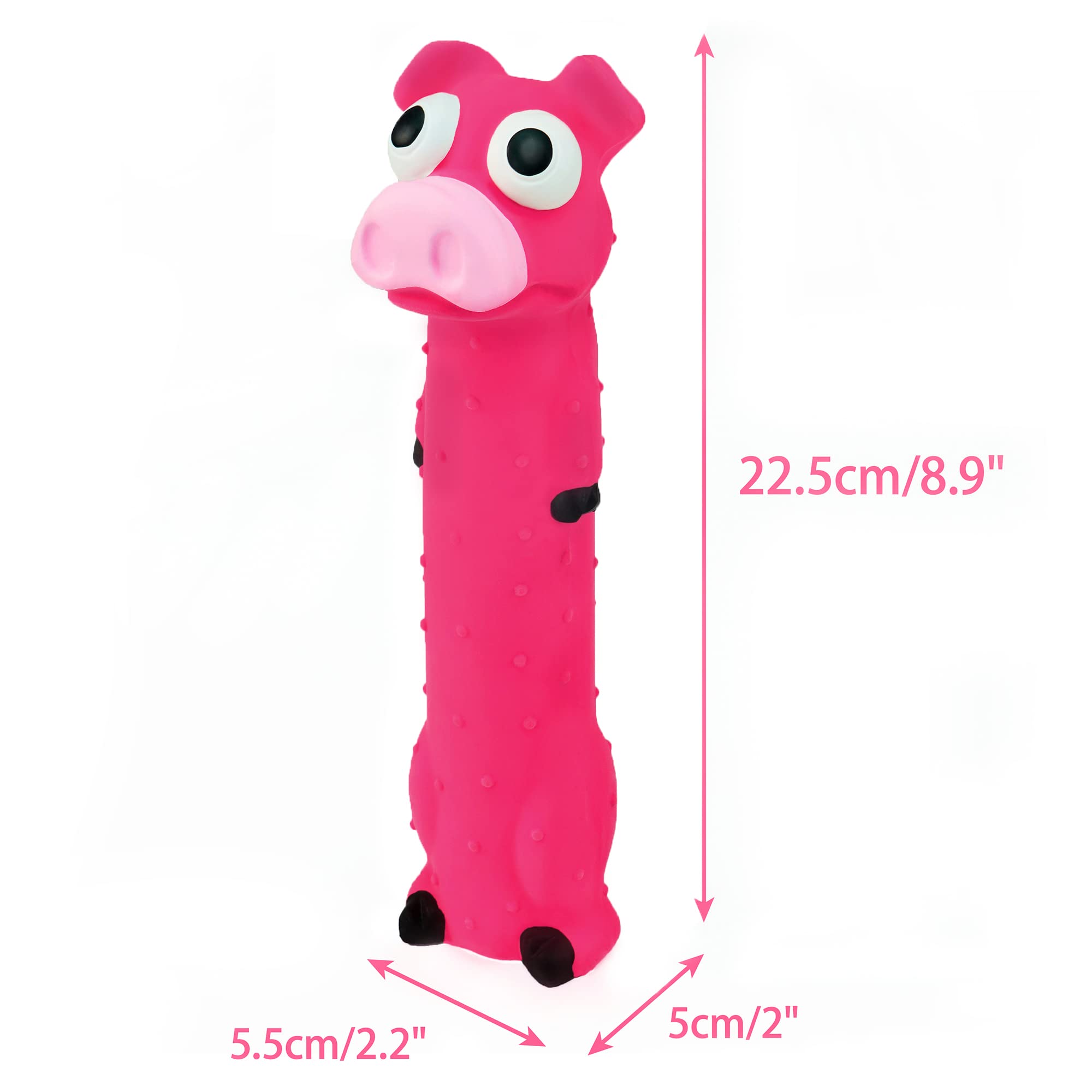 CHIWAVA frog-design 9in squeaky dog toy for solo chew and supervised fun