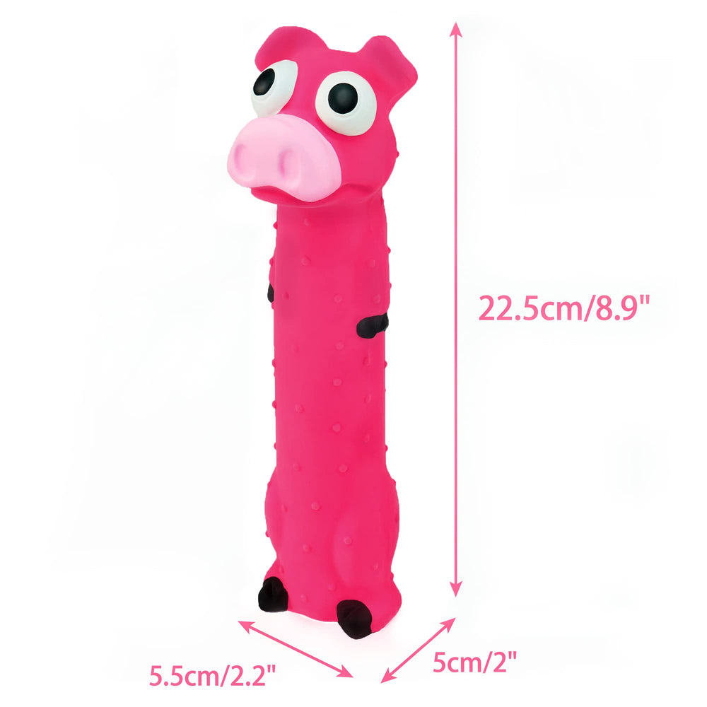 CHIWAVA frog-design 9in squeaky dog toy for solo chew and supervised fun