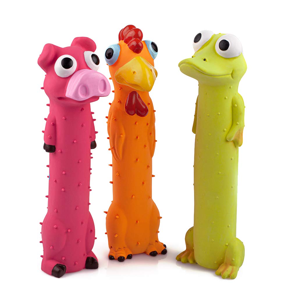 CHIWAVA pig-design 9in squeaky dog toy for engaging fetch and tug sessions