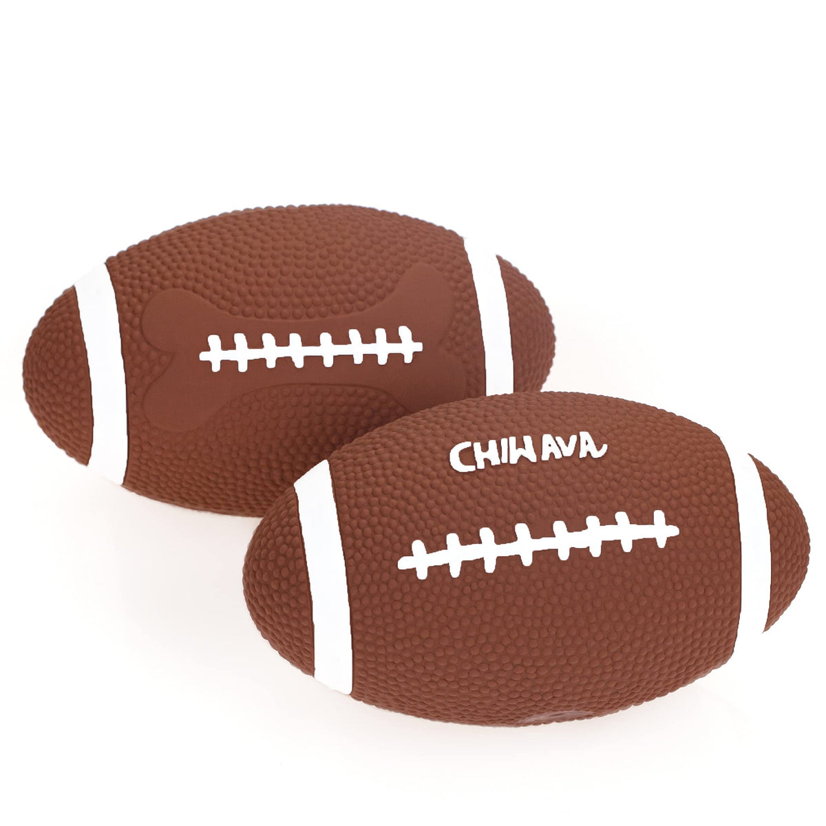 CHIWAVA football rugby dog toy 6-inch for interactive fetch and grip.