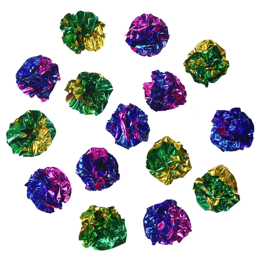 CHIWAVA soft lightweight Mylar balls are easy to chase indoors.