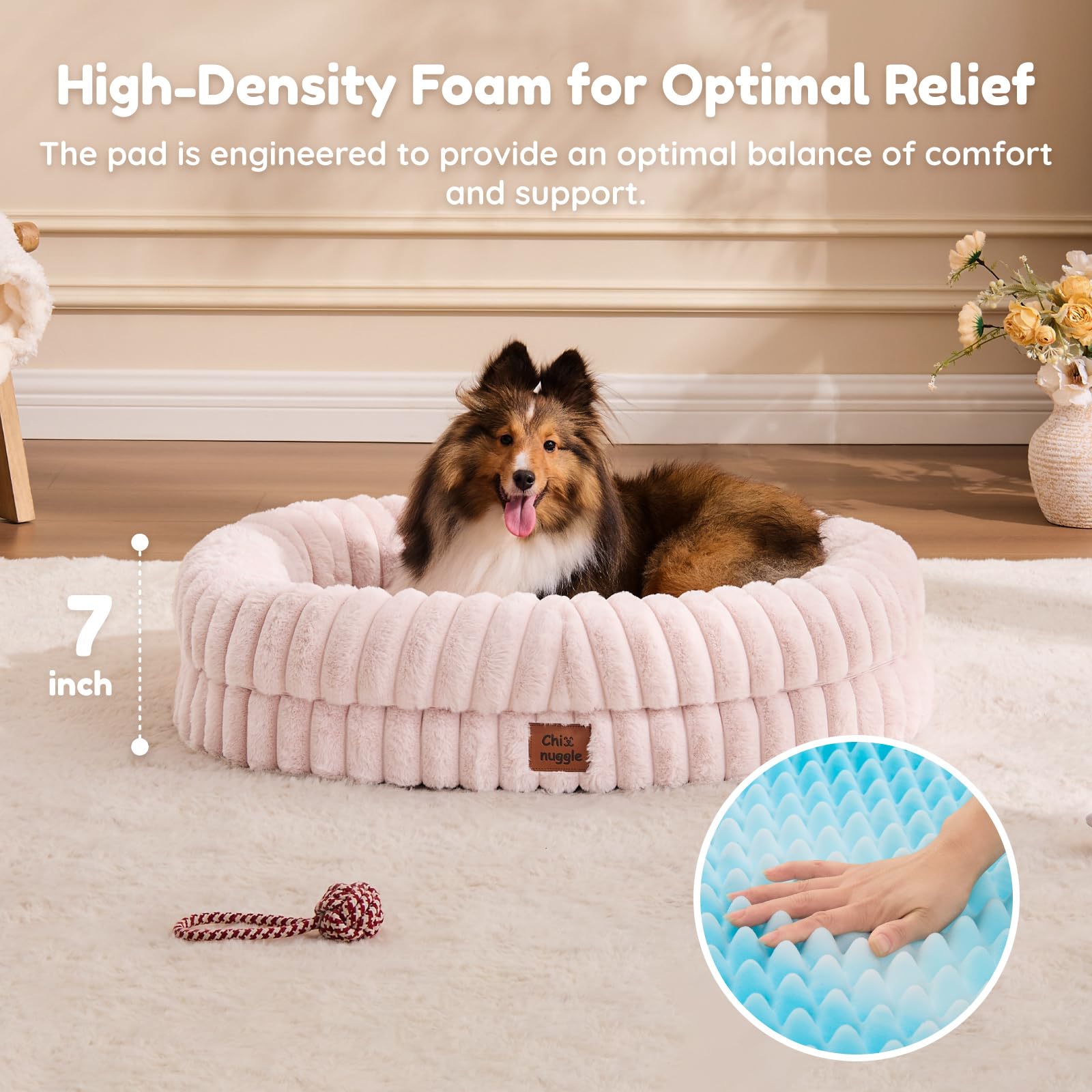 ChiXnuggle bed with zipper cover demonstrates easy machine washable cleaning
