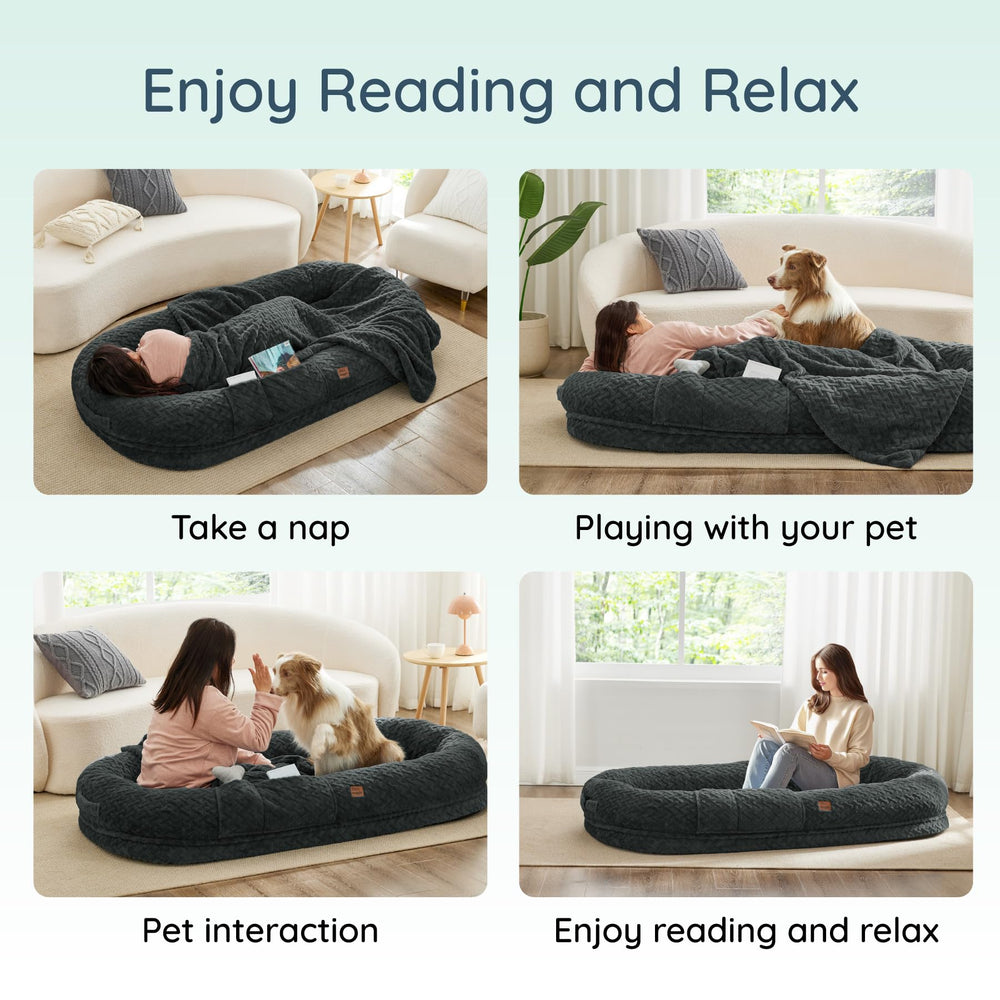 ChiXnuggle non-slip-bottom helps the bed stay put on smooth floors.