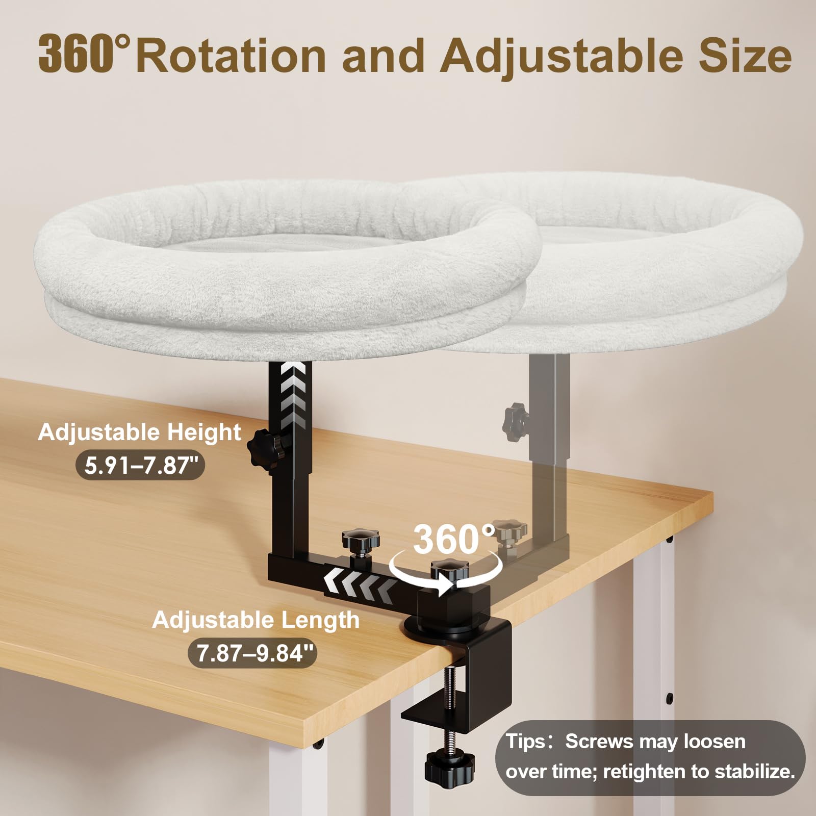 Chloraeon 18-inch diameter bed offers extra space for bigger cats.