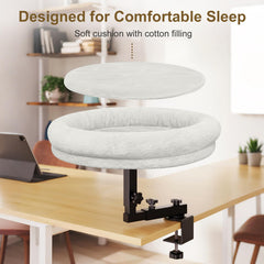 Chloraeon plush cushion adds warmth and comfort for naps.