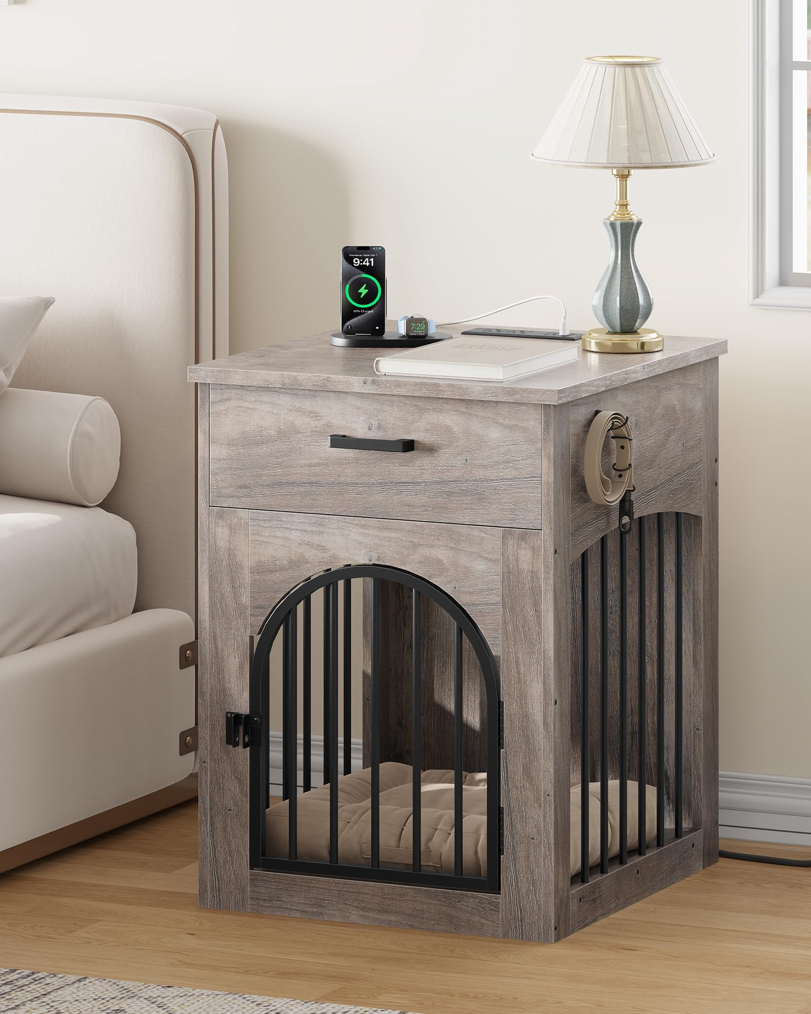 Close-up of CHOEZON crate furniture thick iron pipes for durability