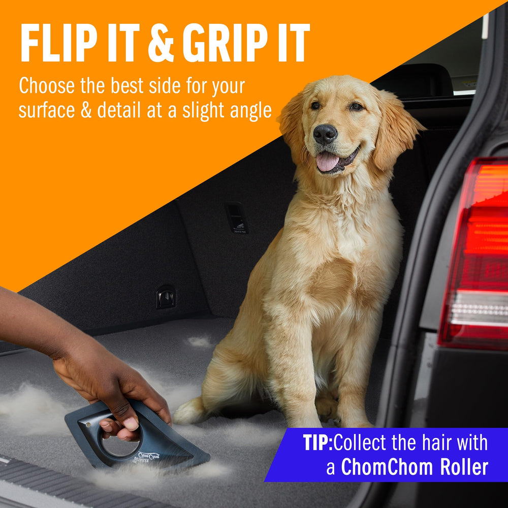 ChomChom Detailer stores in a glove box for quick touch ups