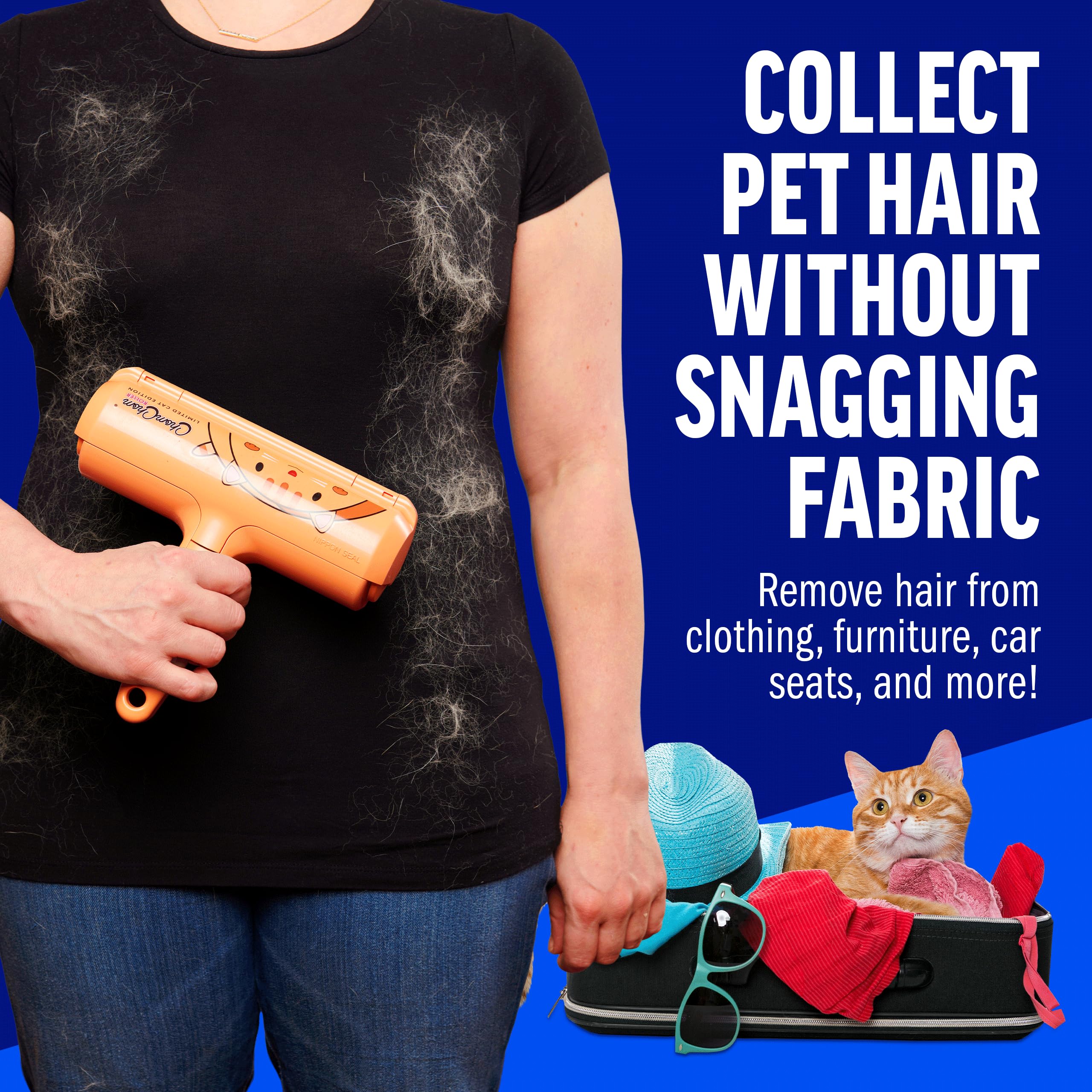 ChomChom Roller compact design for easy storage and quick touch-ups.