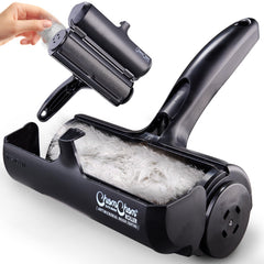 ChomChom Roller on couch removing fur without wasteful tape