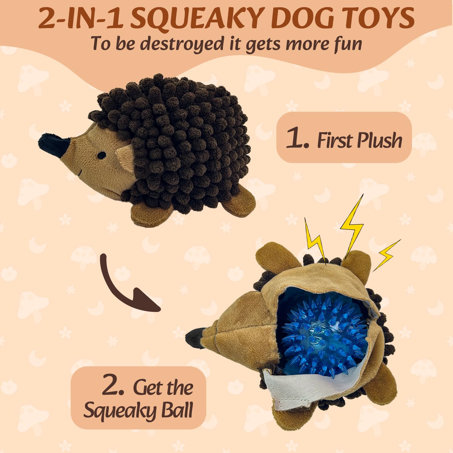 Chongqile 2-in-1 hedgehog toy with abdomen ball sparks curiosity during play.
