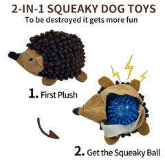 Chongqile hedgehog toy with a built-in squeaker inside for interactive fun