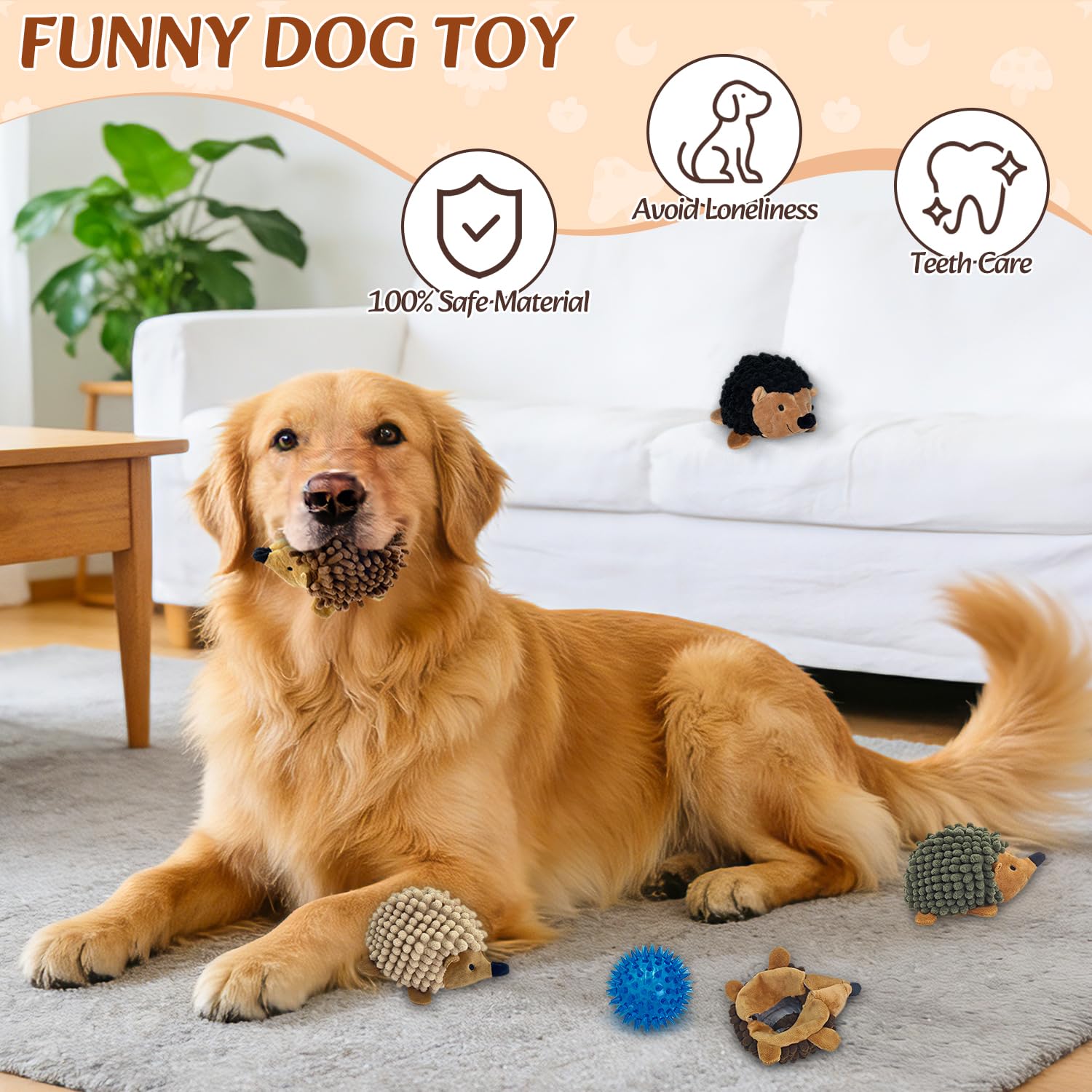 Chongqile lightweight hedgehog toy ideal for outdoor fetch and travel.