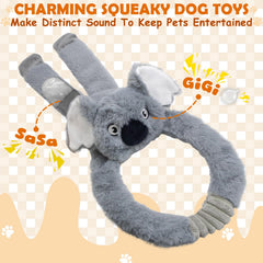 Chongqile no-stuffing monkey dog toy promotes chewing and bonding during games