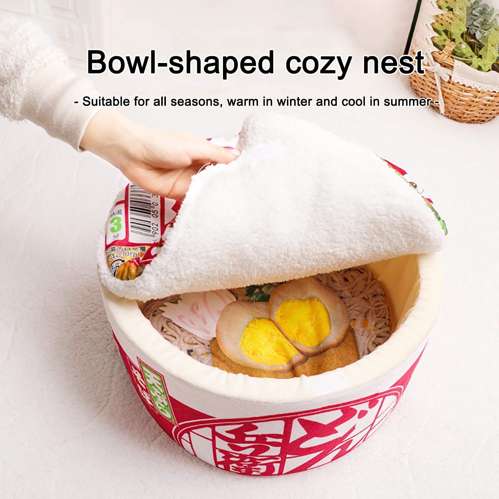 Chongxing ramen bed dimensions 15.7 inches square for small pets