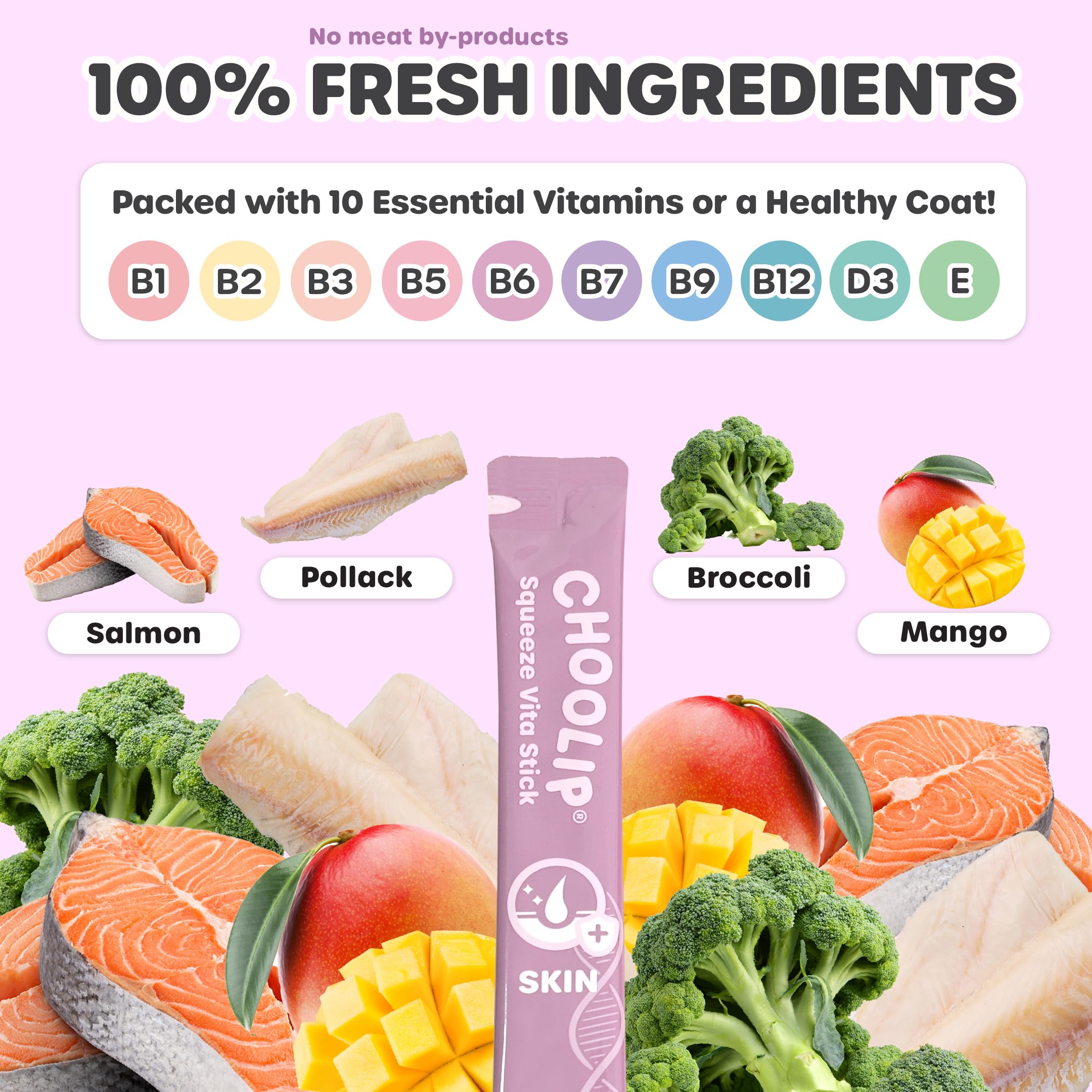 Choolip Squeeze Vita Stick biotin and vitamins B and E for fur vitality