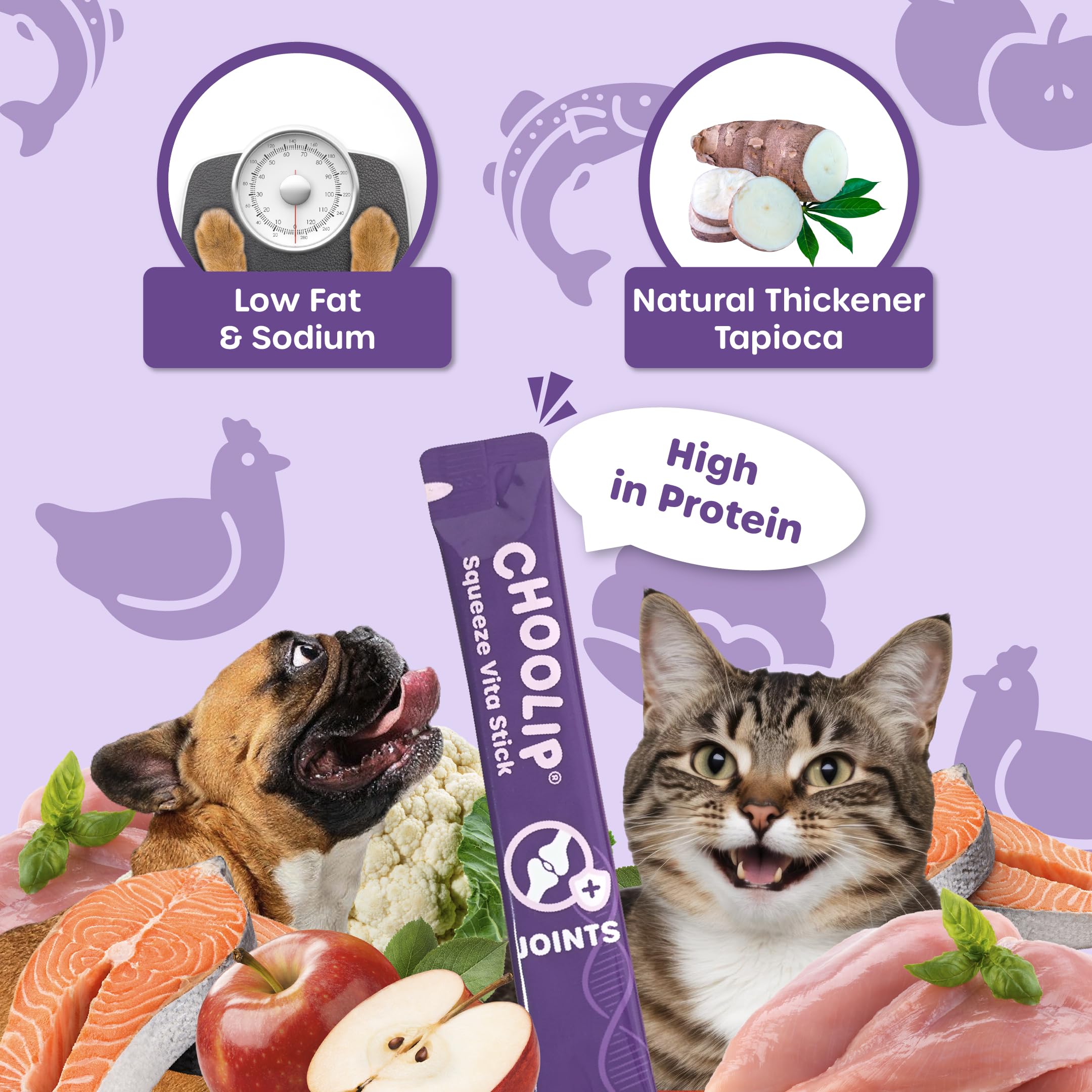 Choolip Squeeze Vita Stick bone and cartilage support formula, helps lubricated joints.