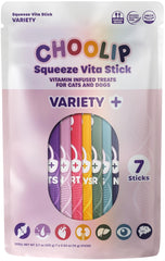 Choolip Squeeze Vita Stick collection pour shows variety and easy serving for pets
