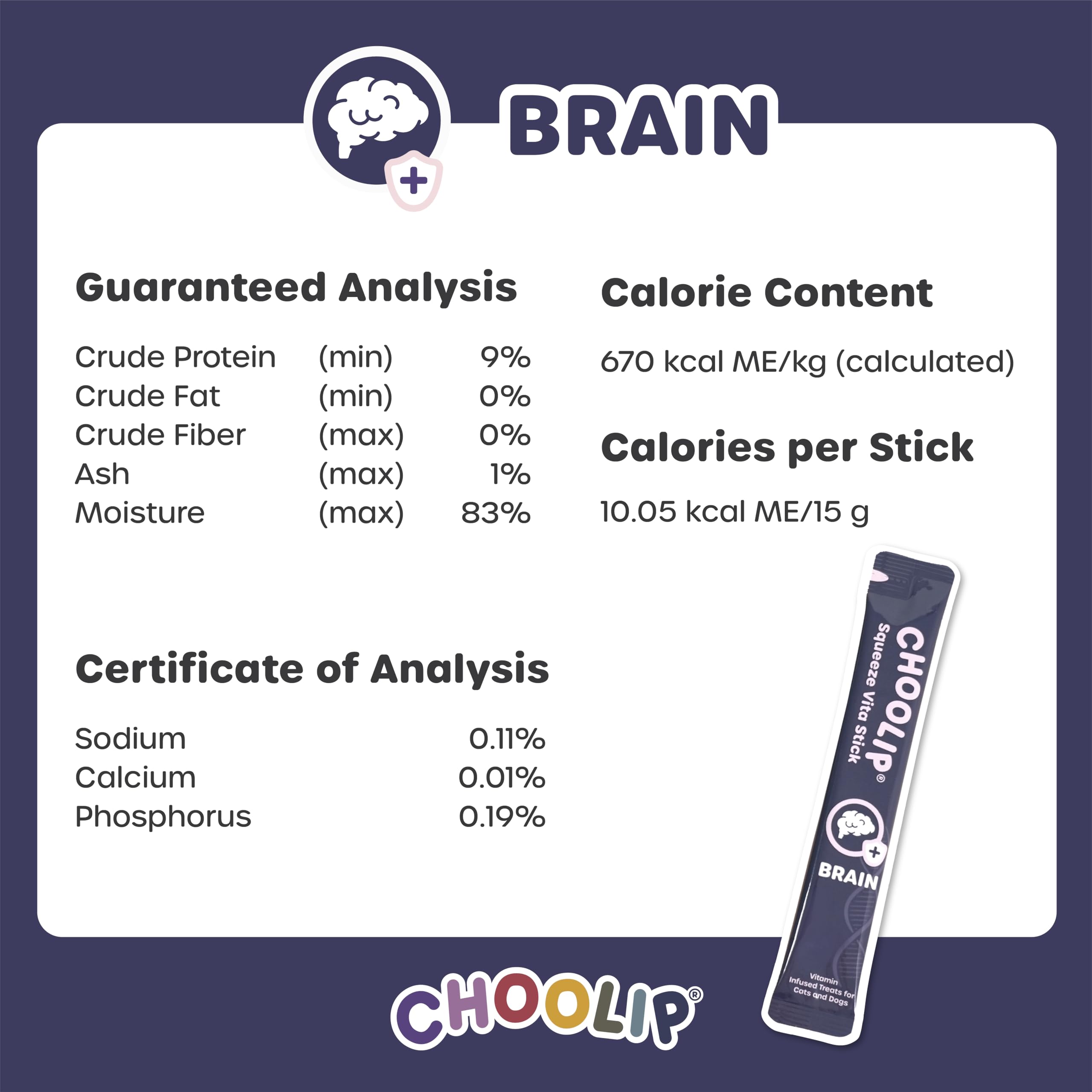 Choolip Squeeze Vita Stick DHA and CoQ10 infusion supports daily cognitive wellness.