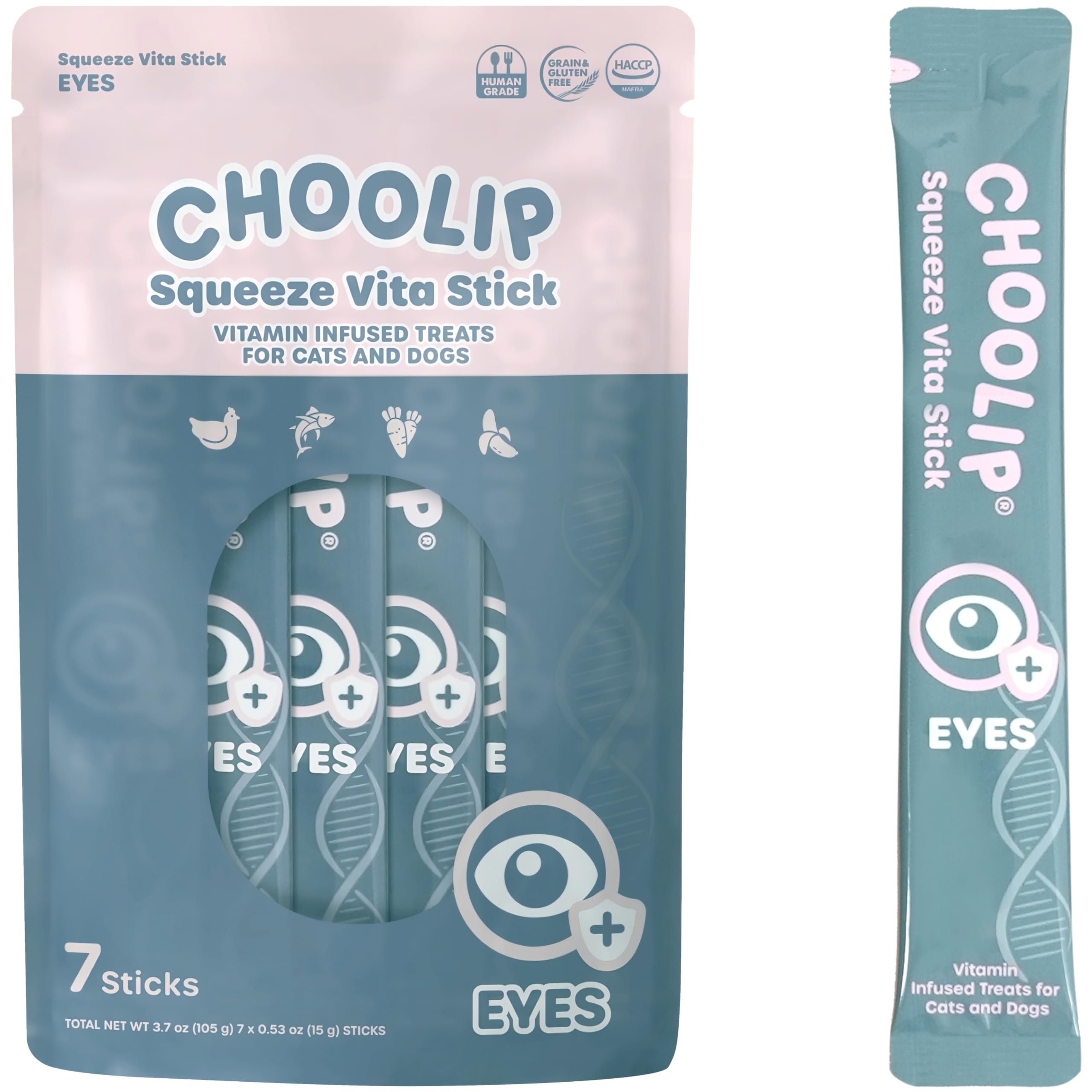 Choolip Squeeze Vita Stick eye health support for cats and dogs
