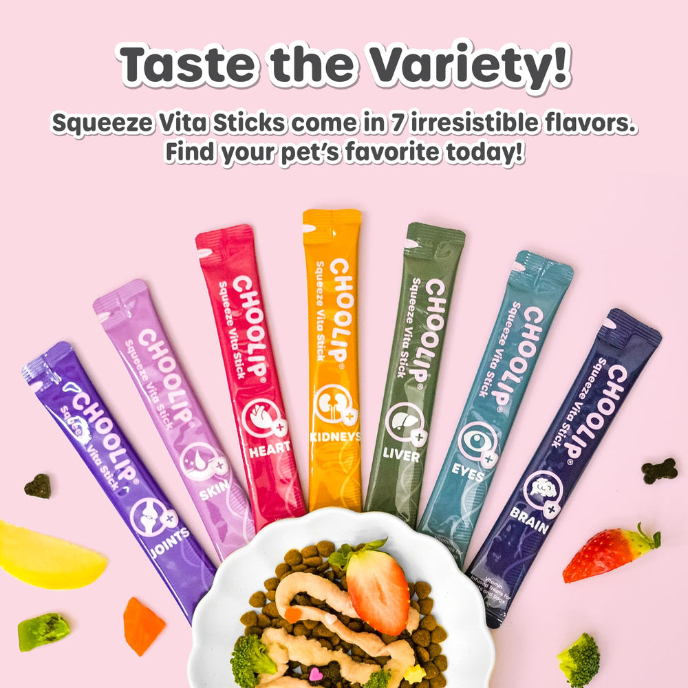 Choolip Squeeze Vita Stick heart formula supports healthy vitality for pets