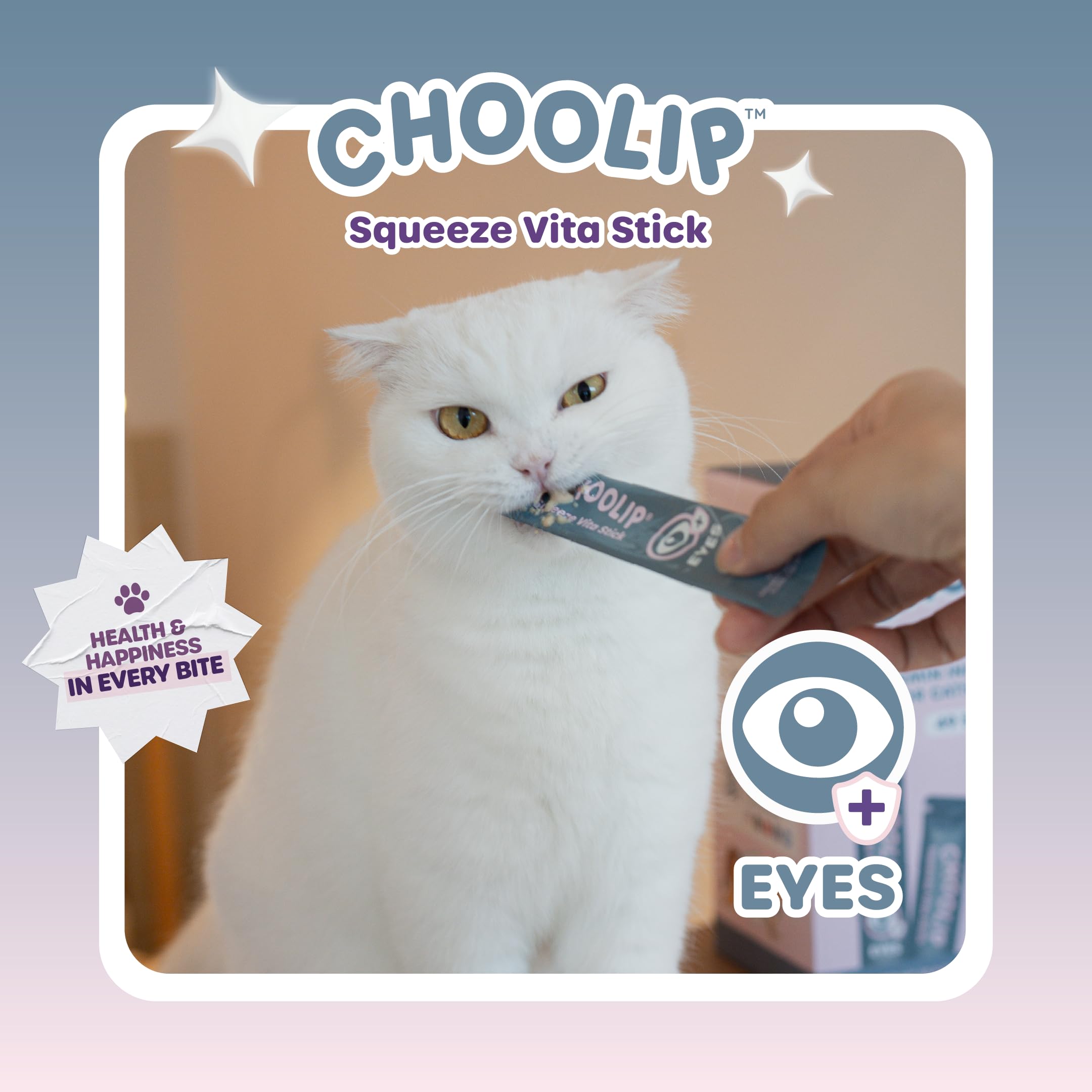 Choolip Squeeze Vita Stick lickable treat for indoor pets