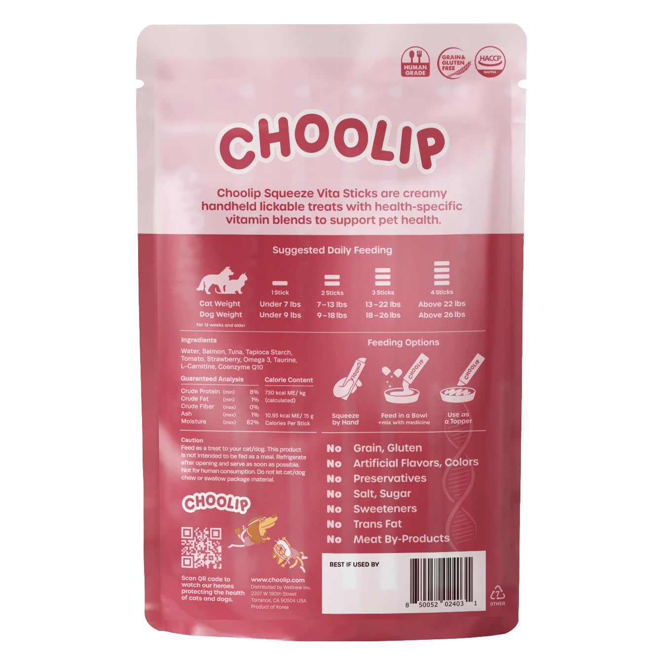 Choolip Squeeze Vita Stick multi-pet home usage showing shared treats.