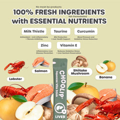 Choolip Squeeze Vita Stick real salmon puree shown for flavor appeal.