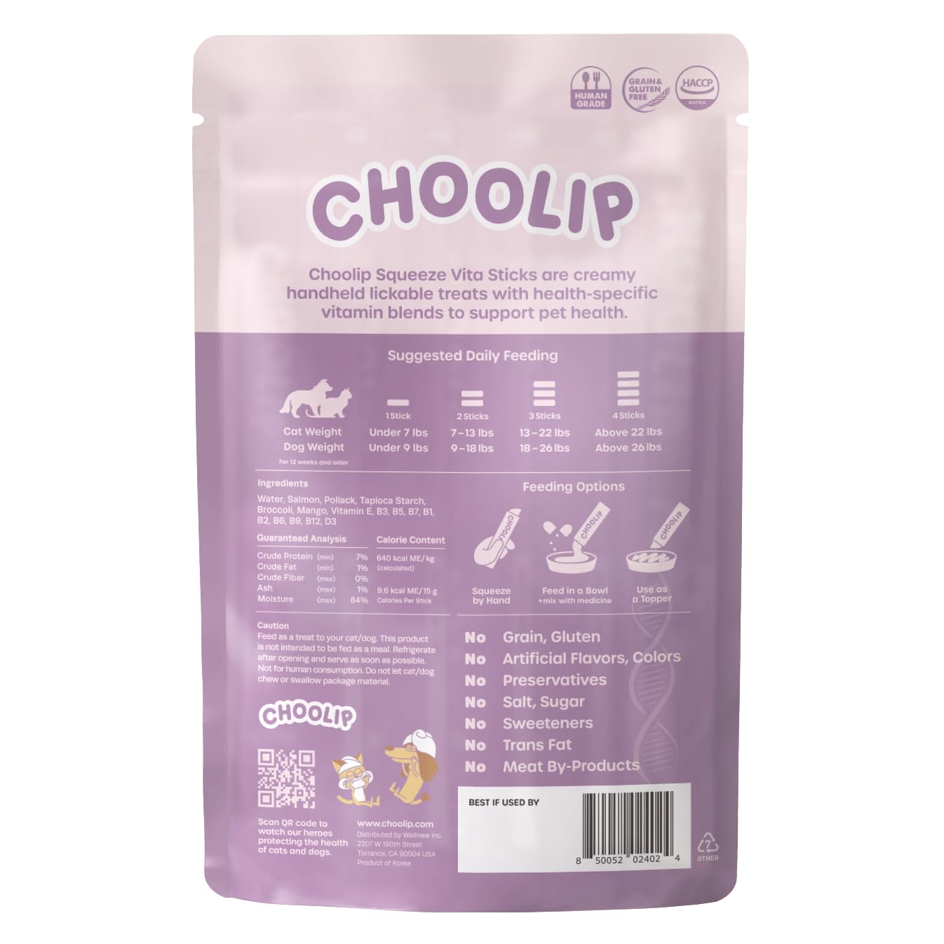 Choolip Squeeze Vita Stick vet-formulated for trusted skin support.