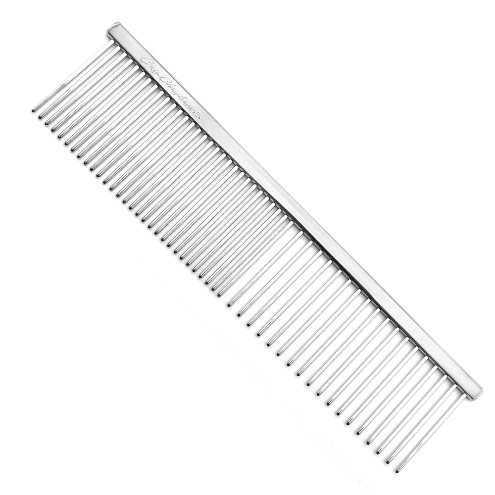 Chris Christensen 005 greyhound-style buttercomb with long teeth for deep detangling