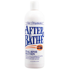 Chris Christensen After U Bathe bottle closeup for quick grooming prep.