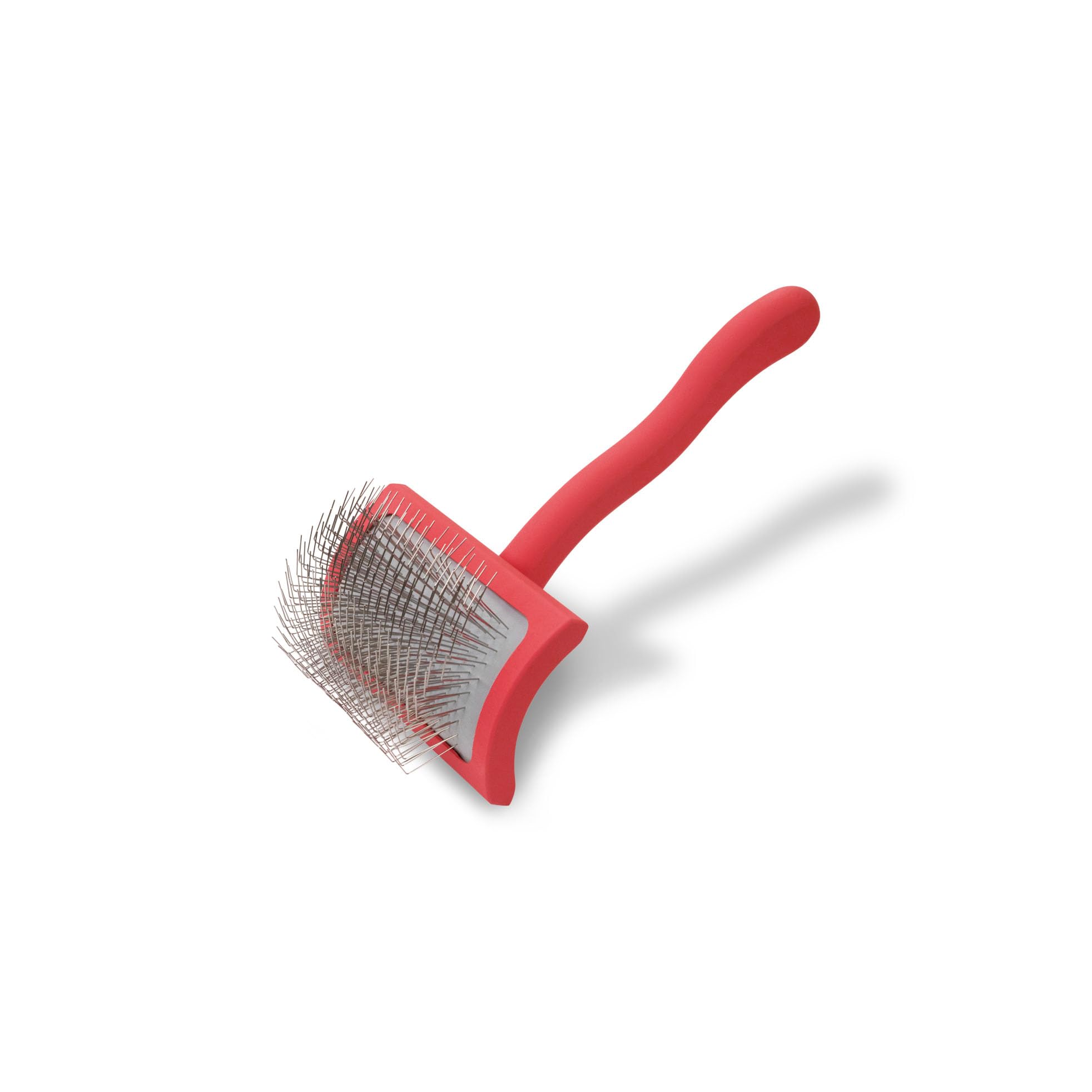 Chris Christensen Big G Slicker Brush pins close-up for effective deshedding