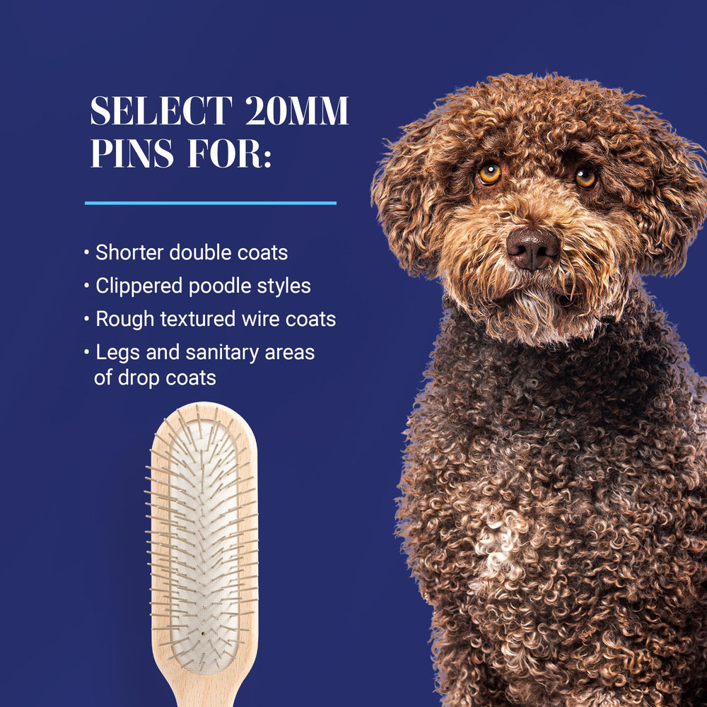 Cushion with air vent on Chris Christensen brush enables flexible brushing motion.