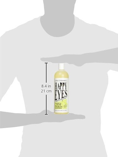 Chris Christensen Happy Eyes lather on coat demonstrates cleansing and conditioning