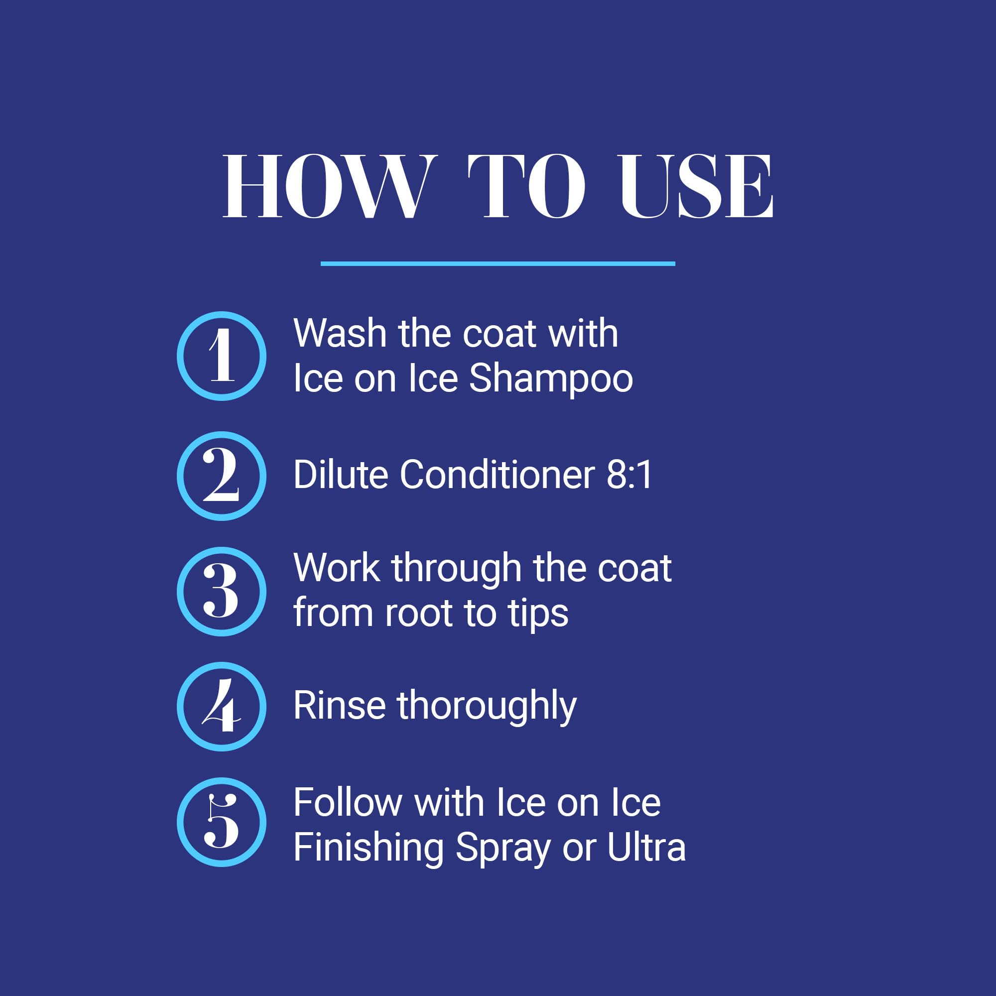 Easy rinse action with Ice on Ice conditioner