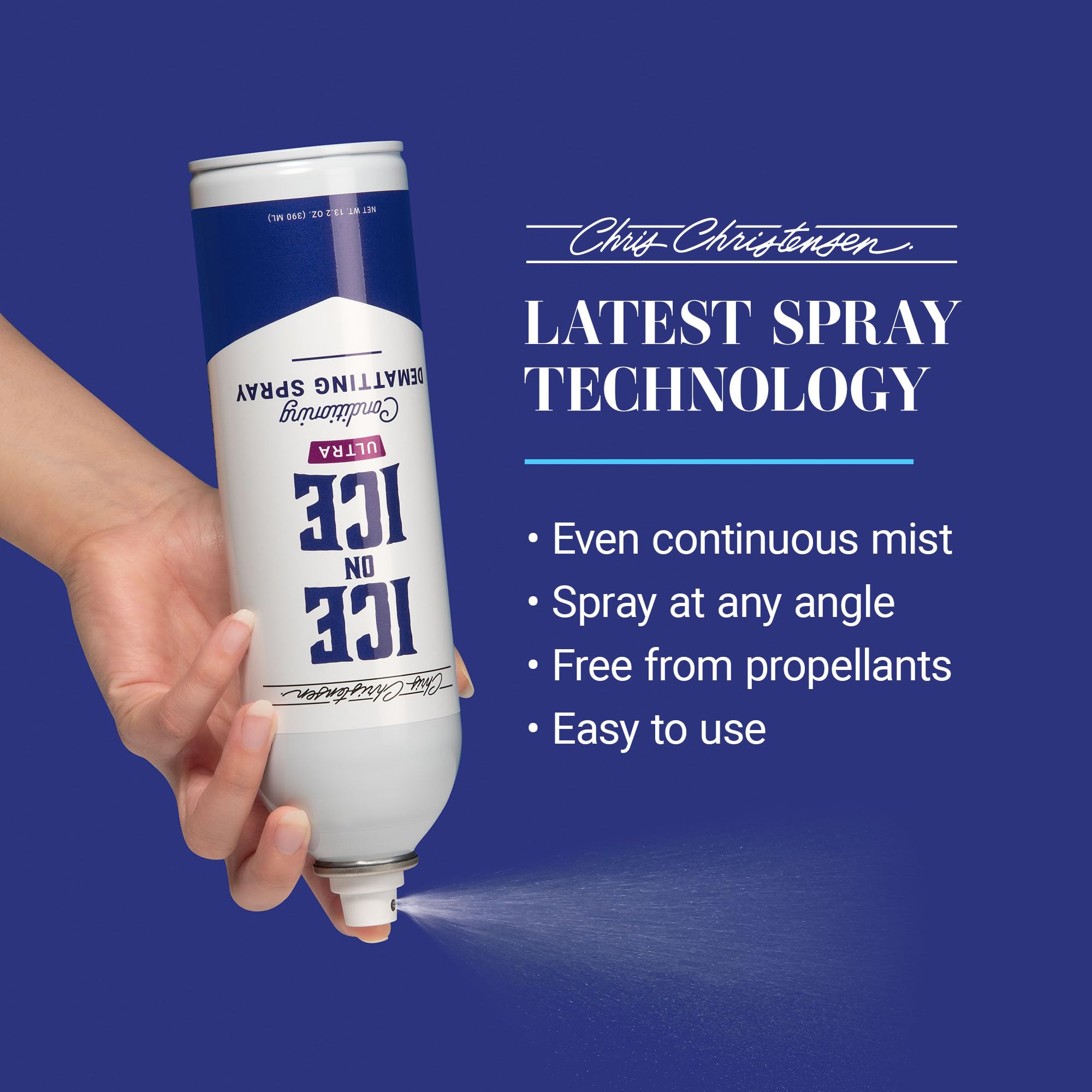 Chris Christensen Ice on Ice Ultra works for all coat types and breeds.