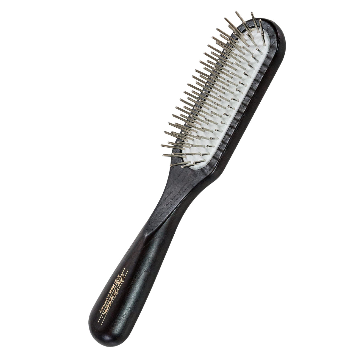 Chris Christensen Ice Slip Brush head glides smoothly for gentle detangling.