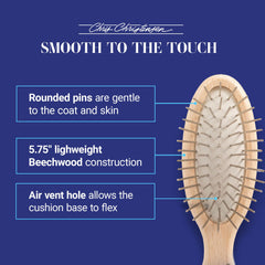 Durable beechwood body of the Original Series brush for comfortable grip