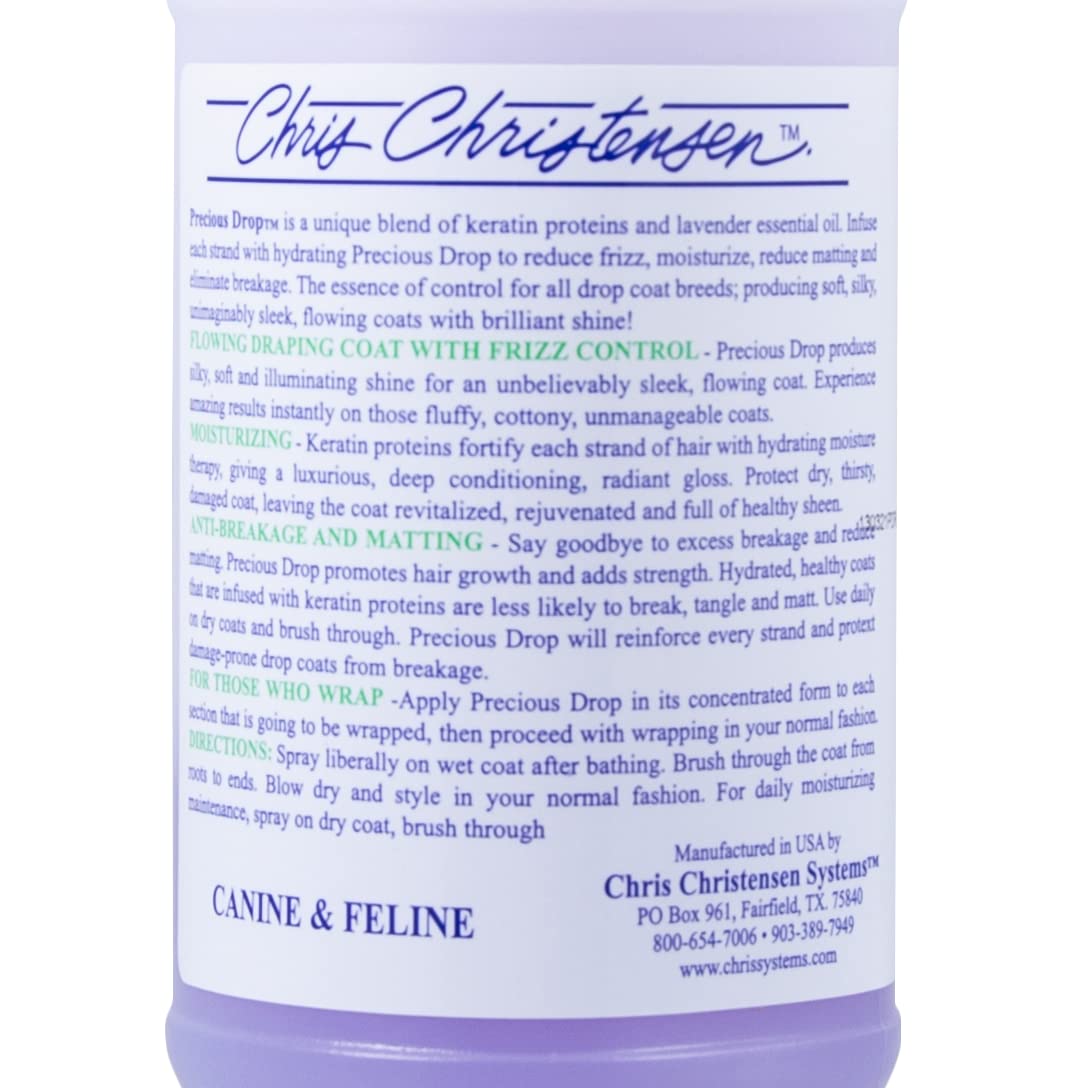 Frizz control and shine are visible during grooming sessions.