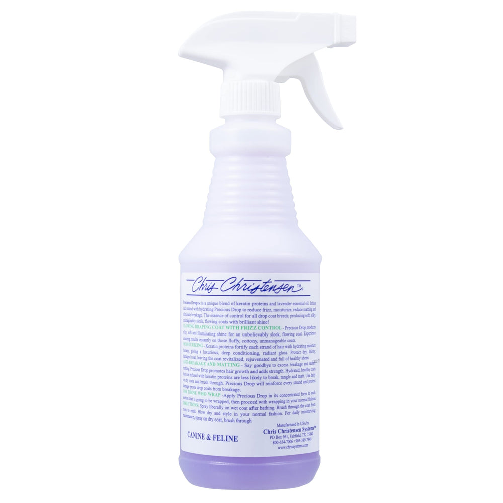 Lavender oil blend close-up highlighting soothing scent and gentle conditioning for dog fur.
