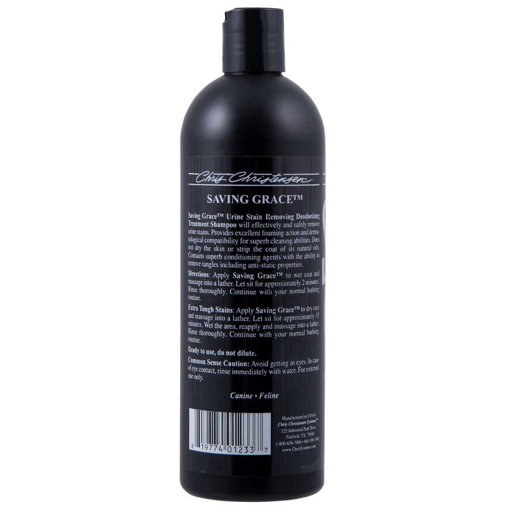 Saving Grace foam action showcases rich lather for thorough cleaning.