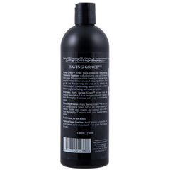 Saving Grace foam action showcases rich lather for thorough cleaning.